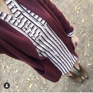bp Sweaters - BP Burgundy Open Front Cardigan bp Sweaters - BP Burgundy Open Front Cardigan